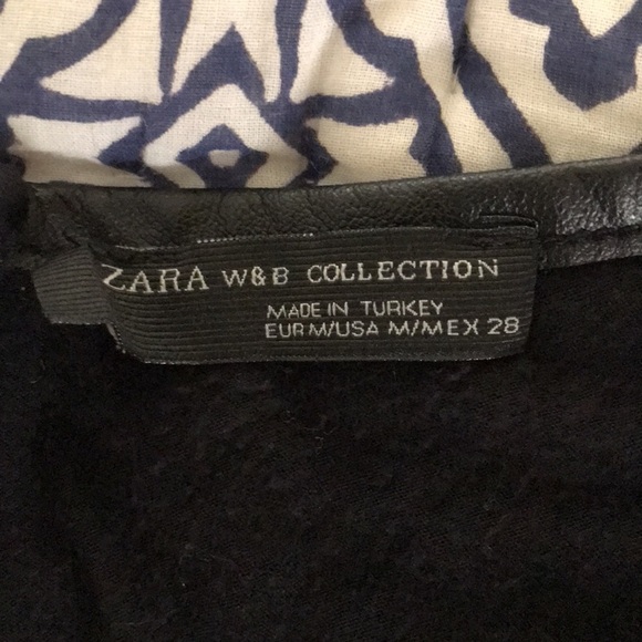 Zara sz M knit top with zipper on back - Picture 3 of 4